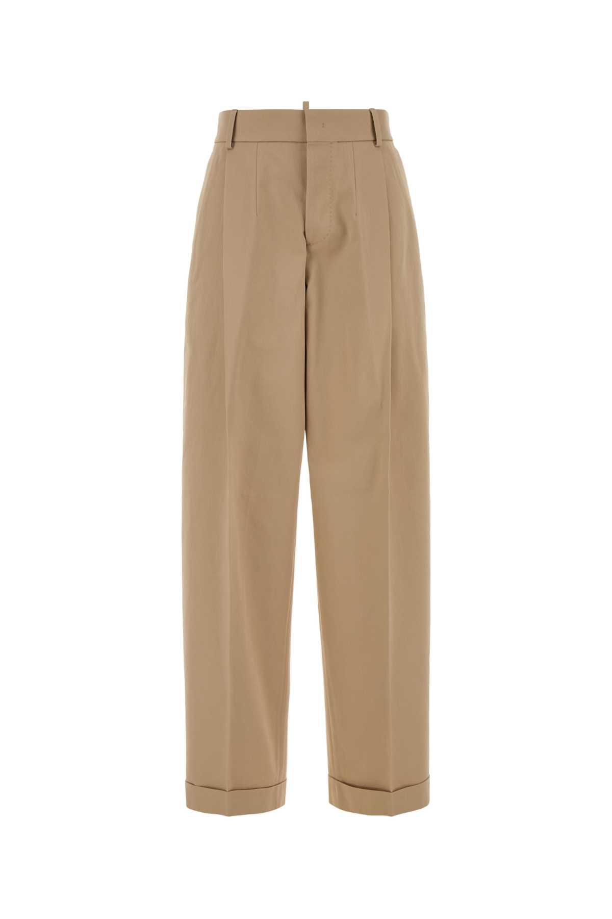 dsquared2 beige gabardine pant