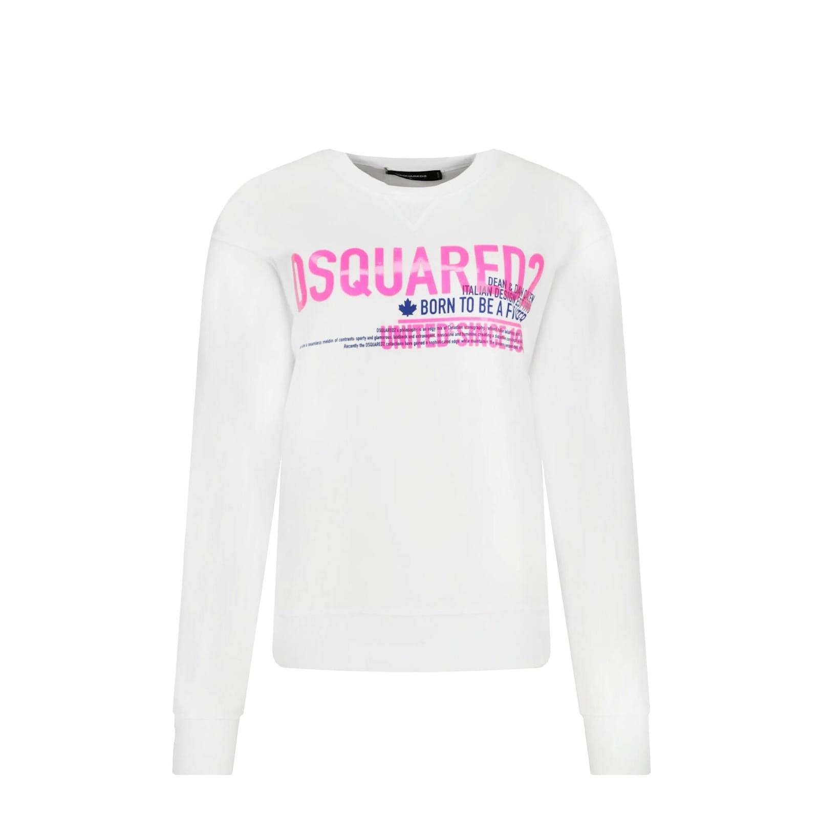 dsquared2 cotton logo sweatshirt