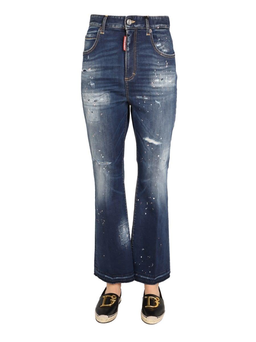 dsquared2 jeans wide leg