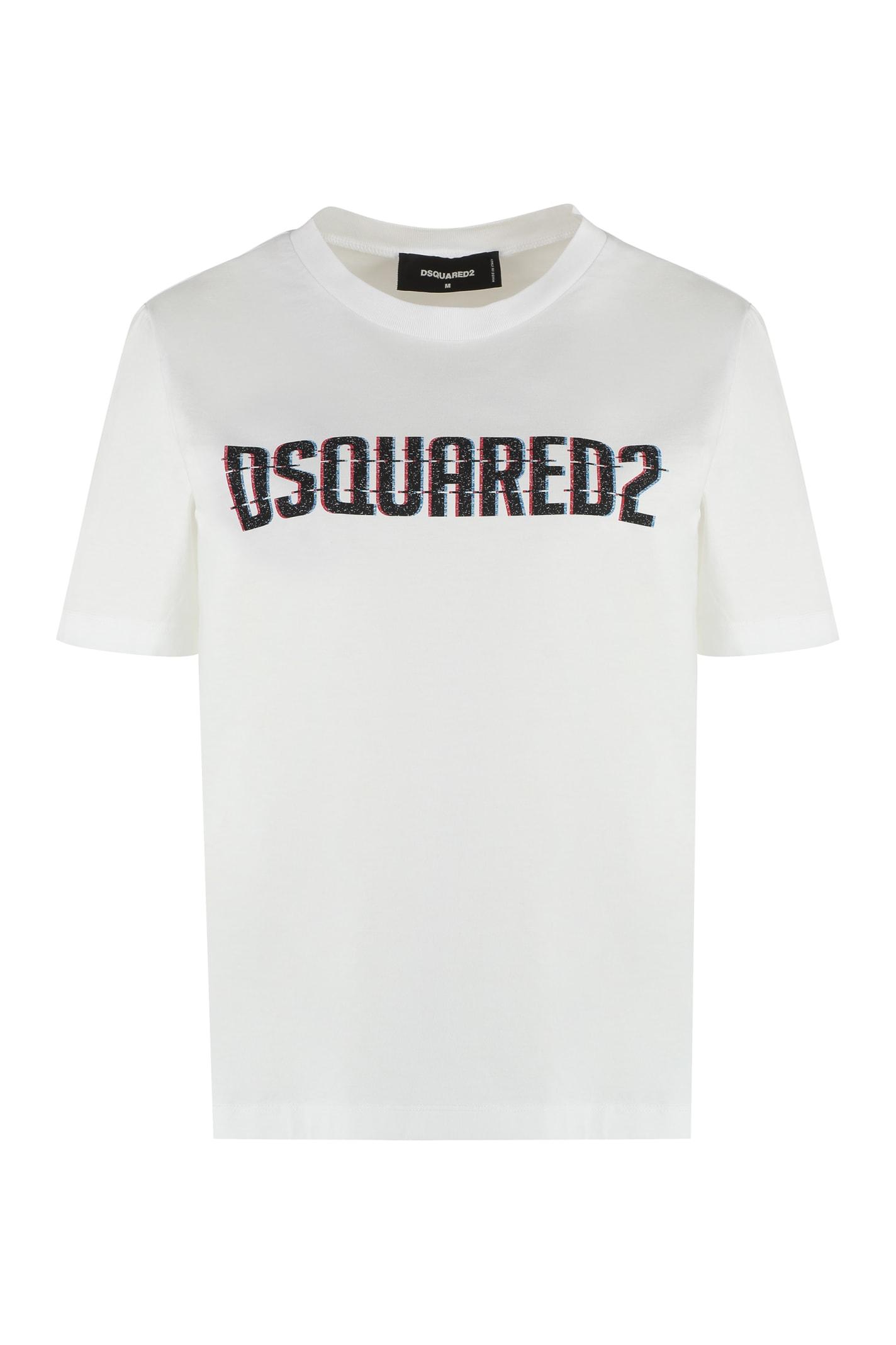 dsquared2 logo cotton t-shirt