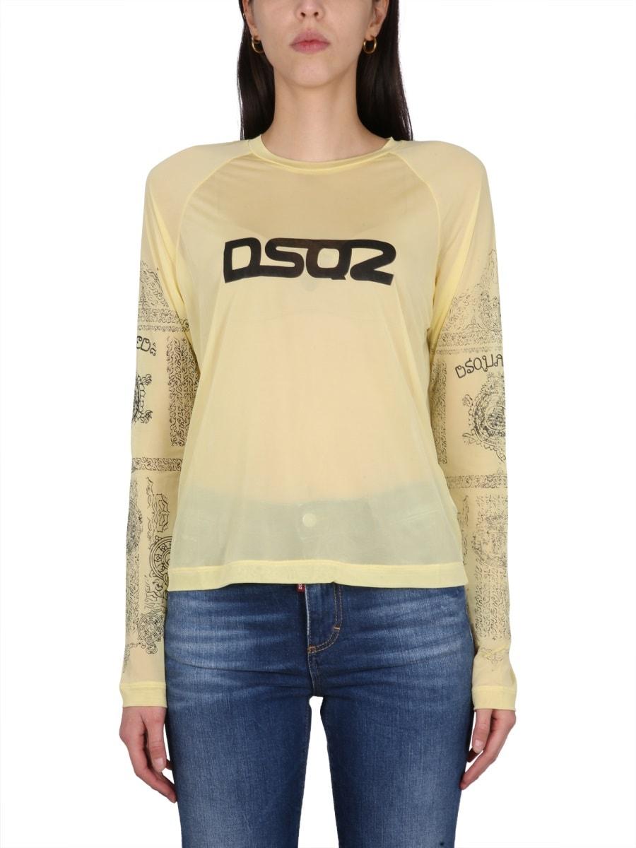 dsquared2 logo print t-shirt