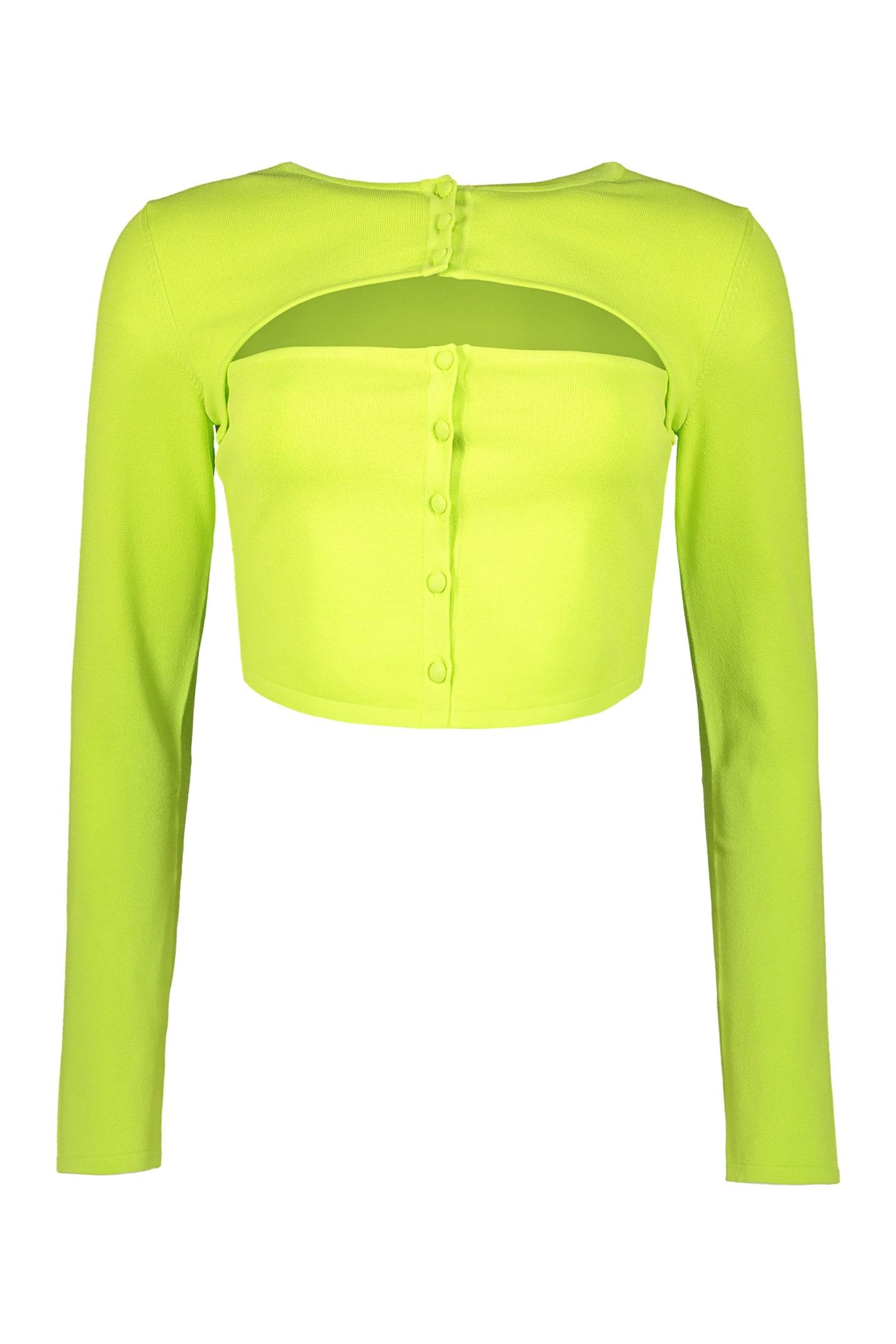 dsquared2 long sleeve crop top