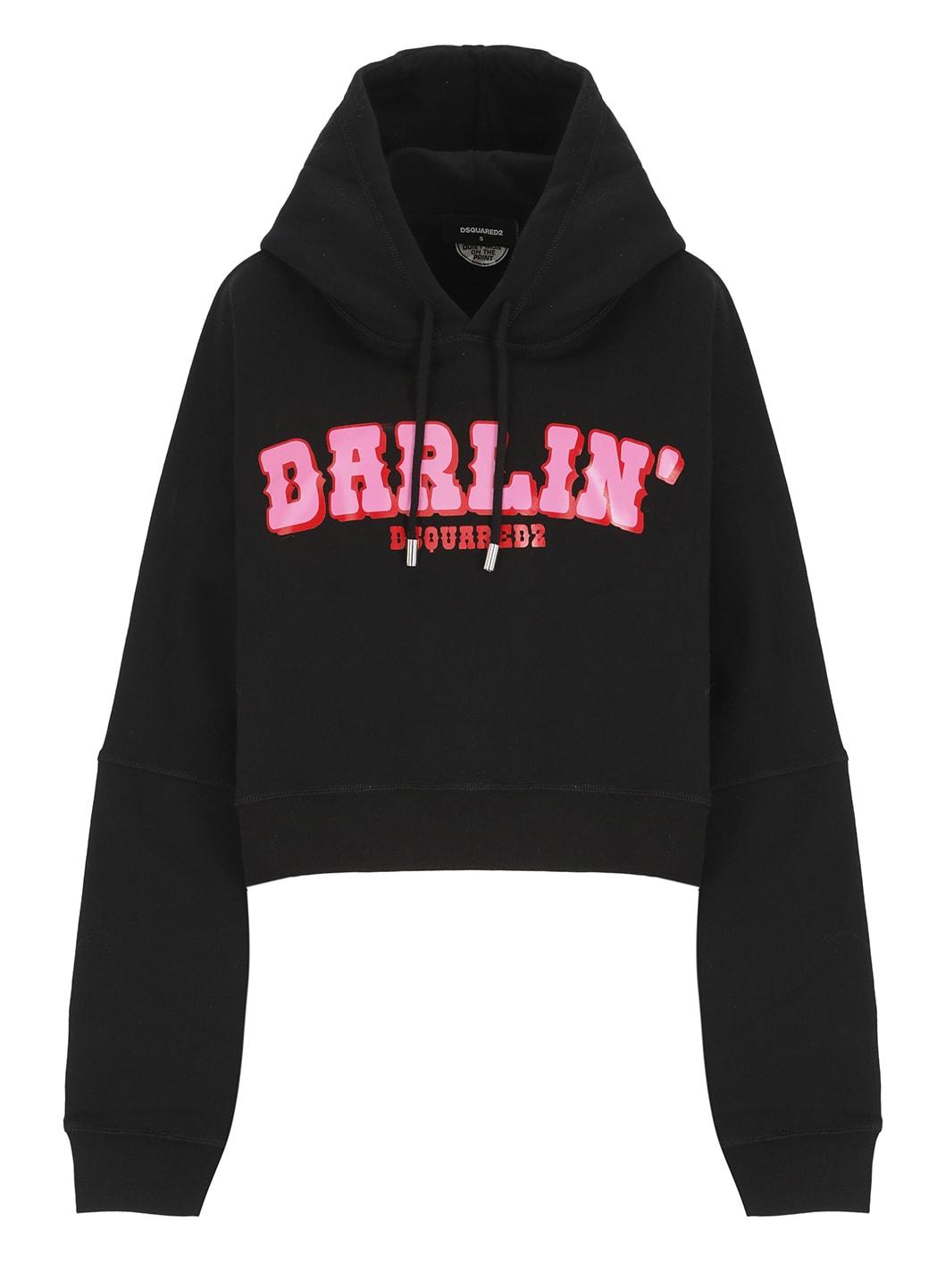 dsquared2 onion cropped sweatshirt