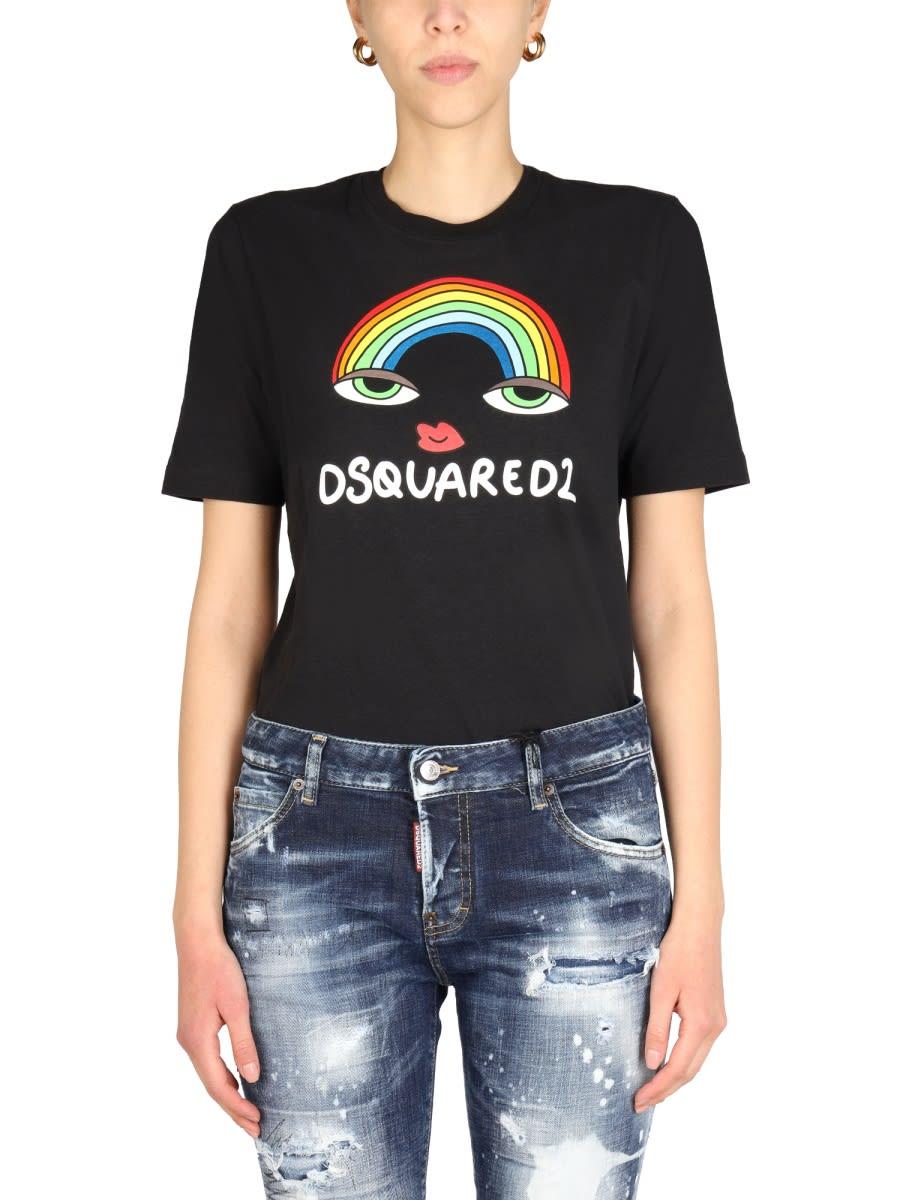 dsquared2 rainbow renny t-shirt