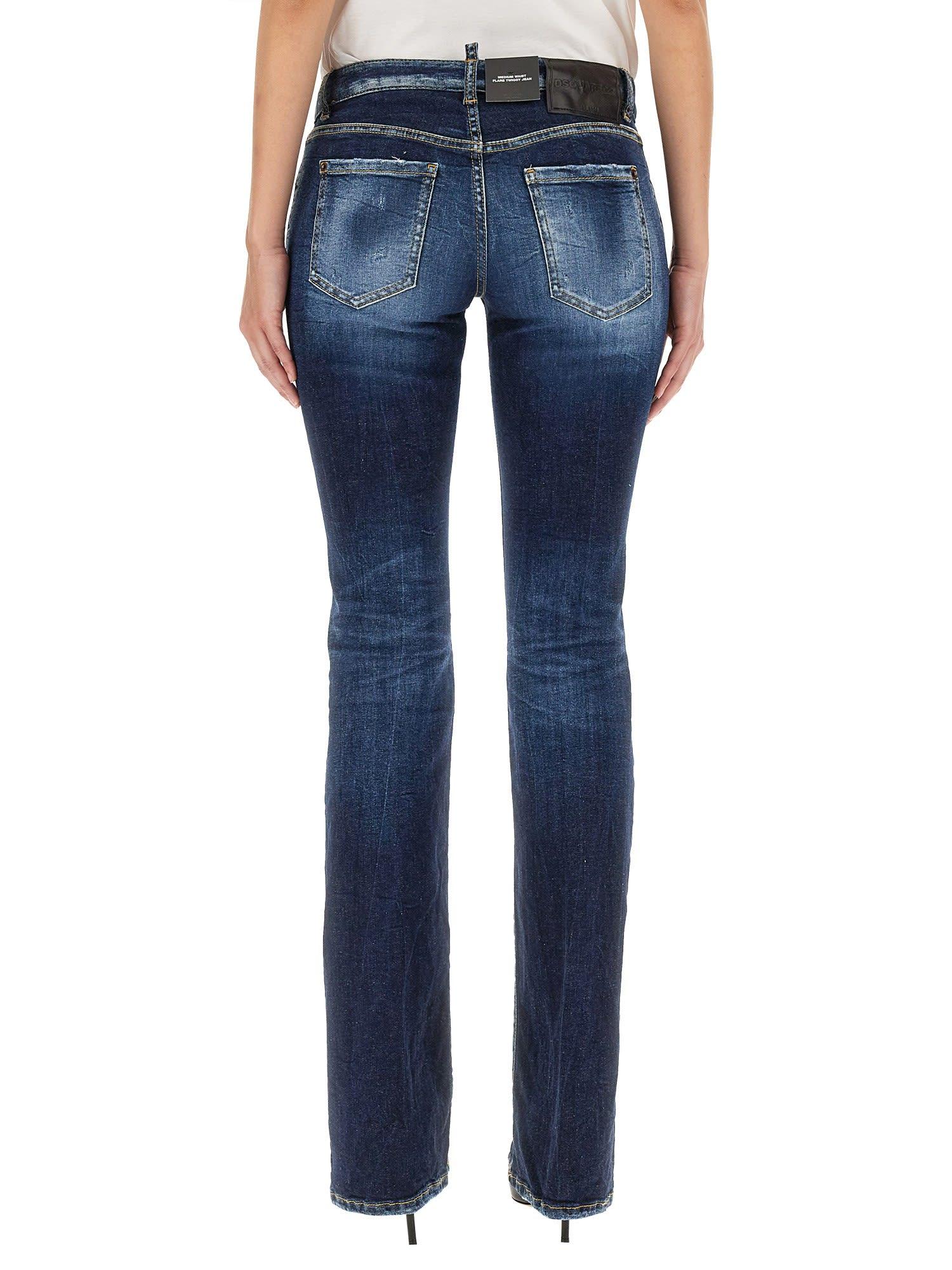dsquared2 twiggy flare jeans
