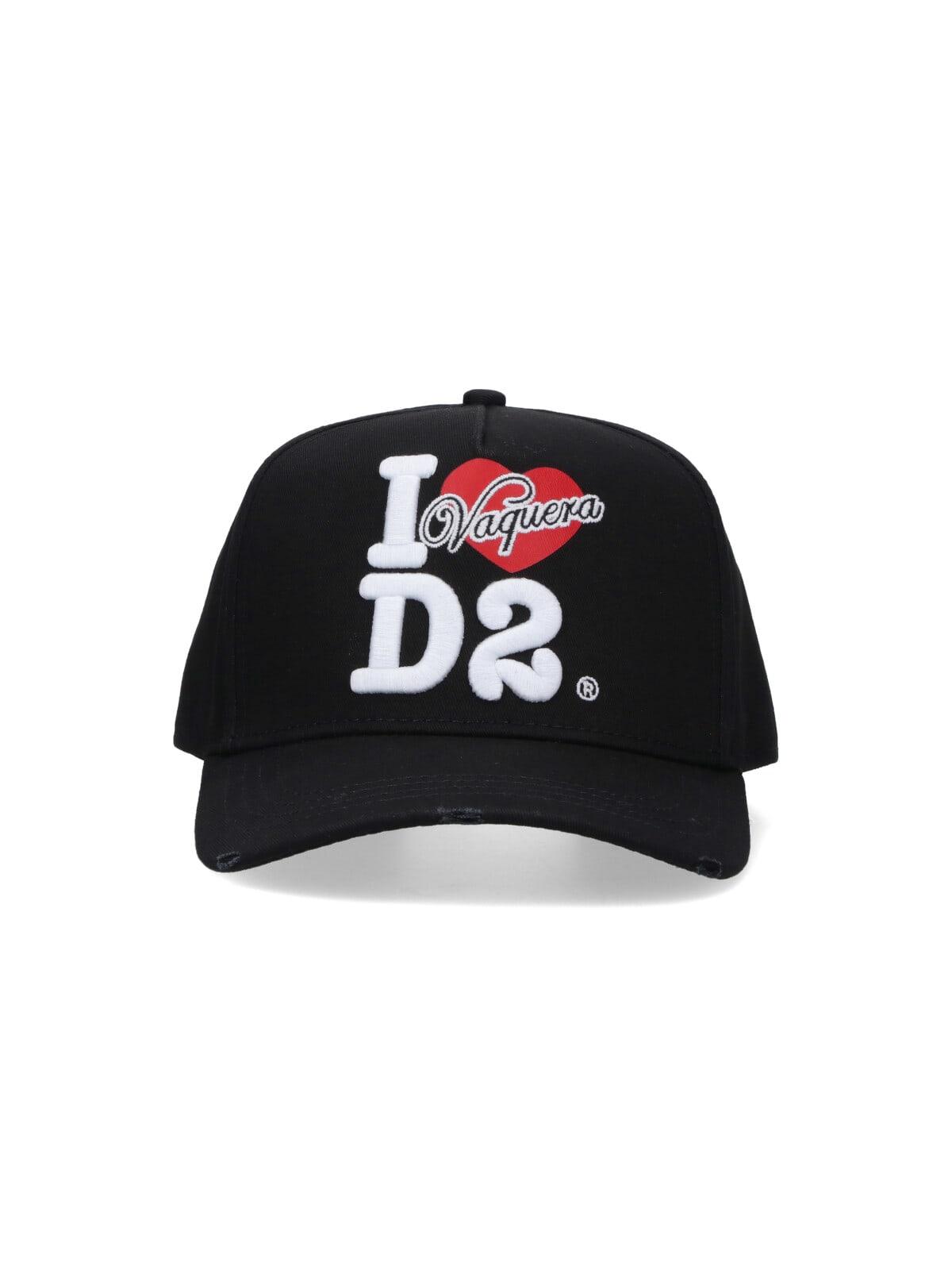 dsquared2 x vaquera logo baseball cap