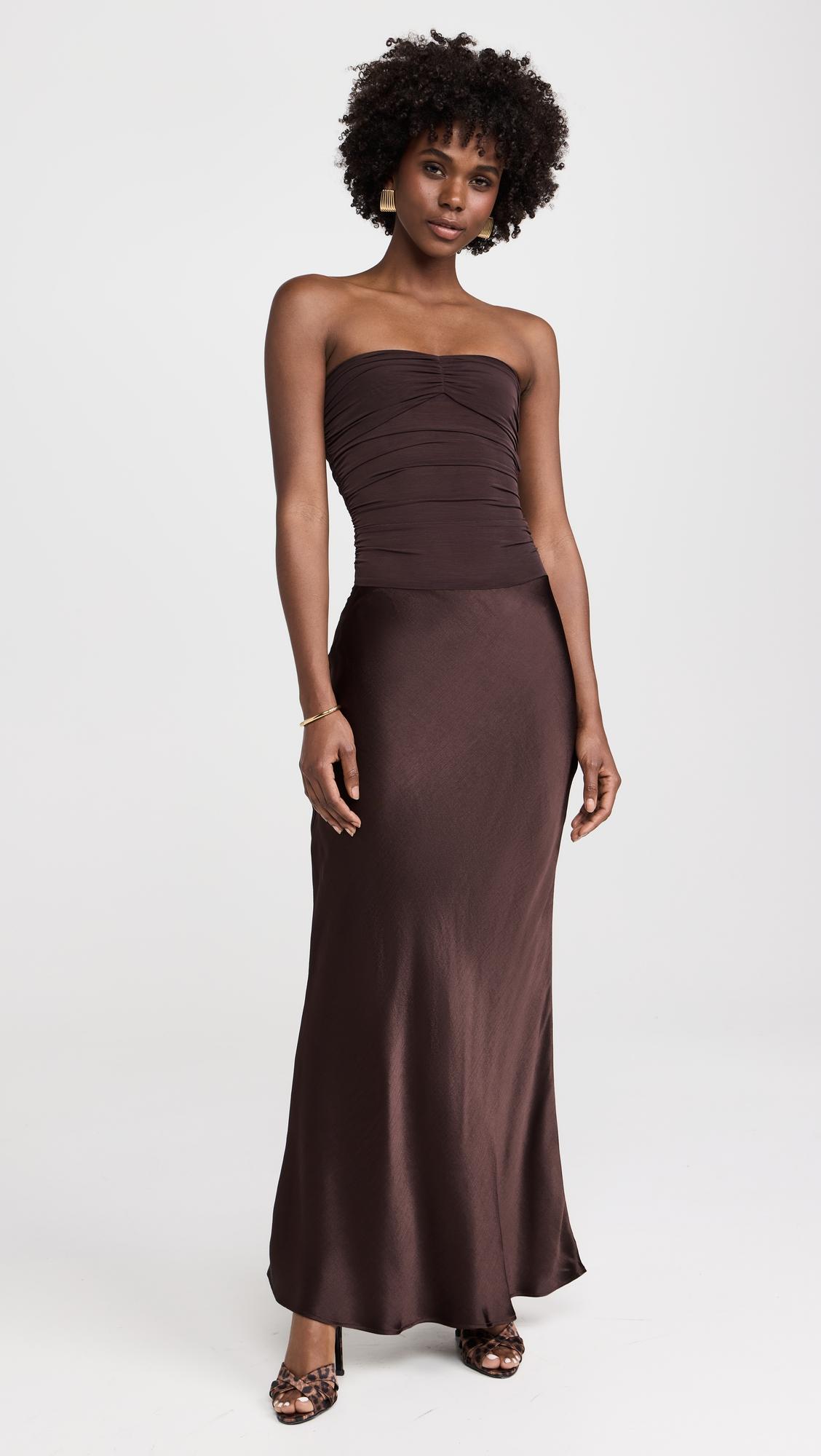 dua strapless dress