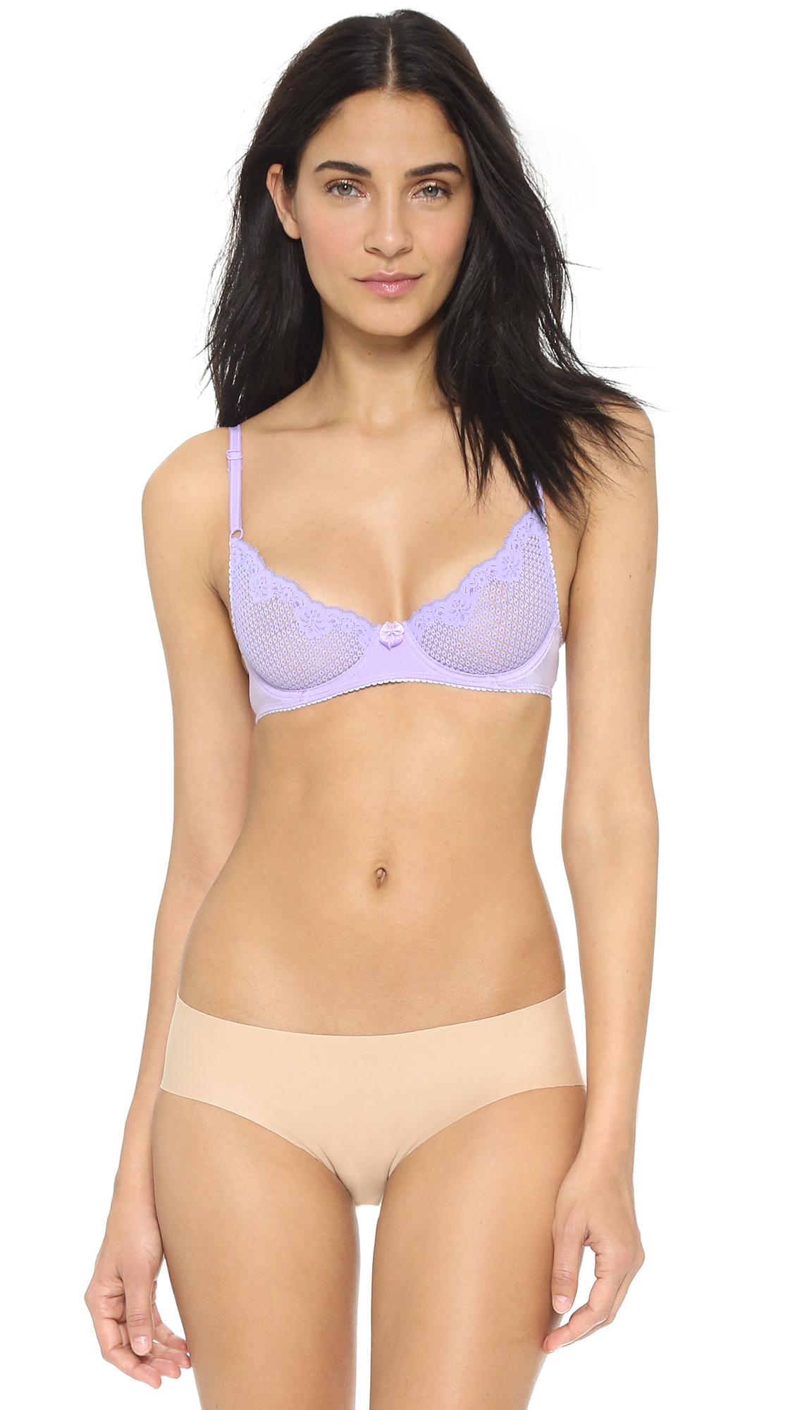 duet lace underwire demi bra