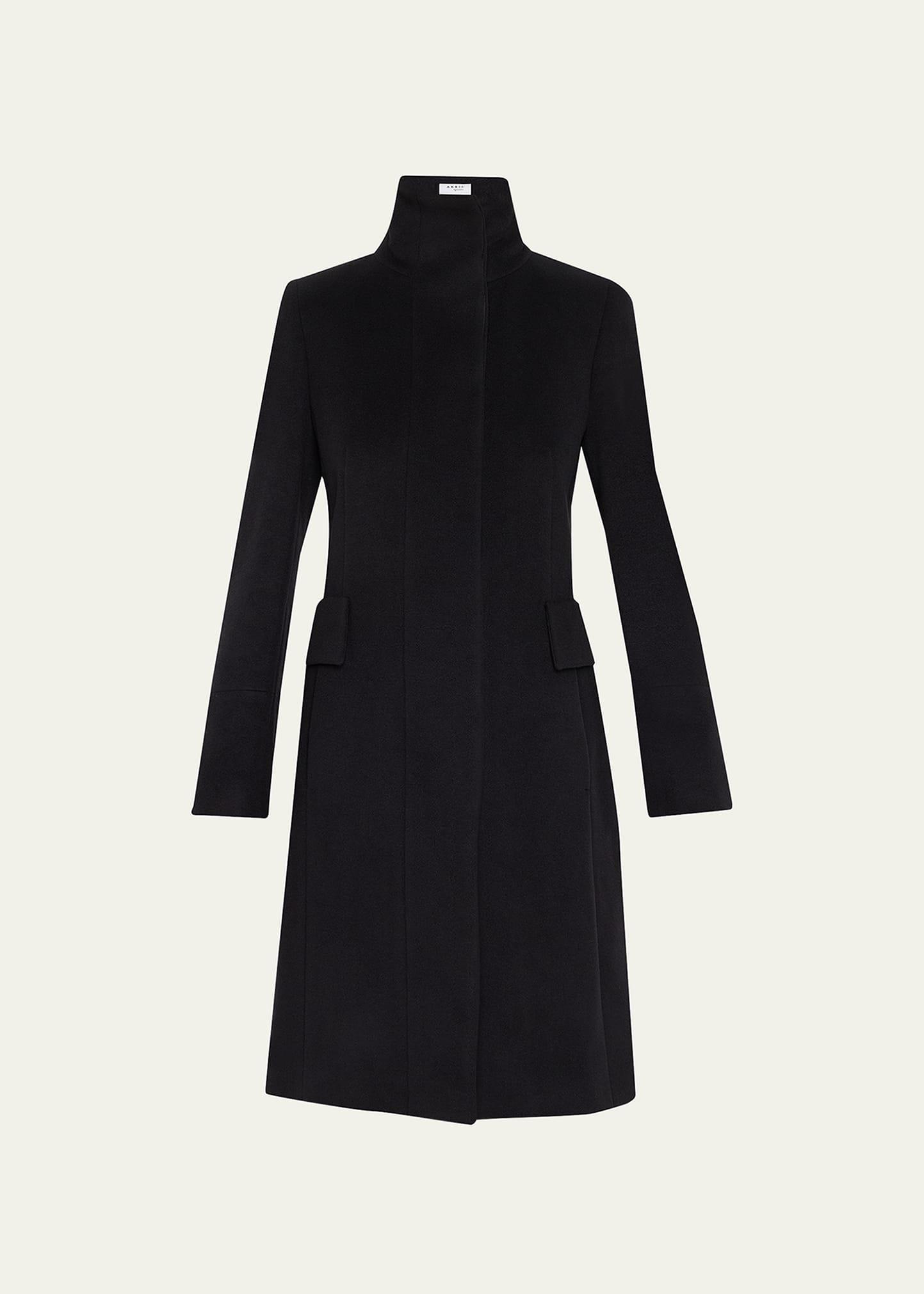 duffle knee-length wool coat
