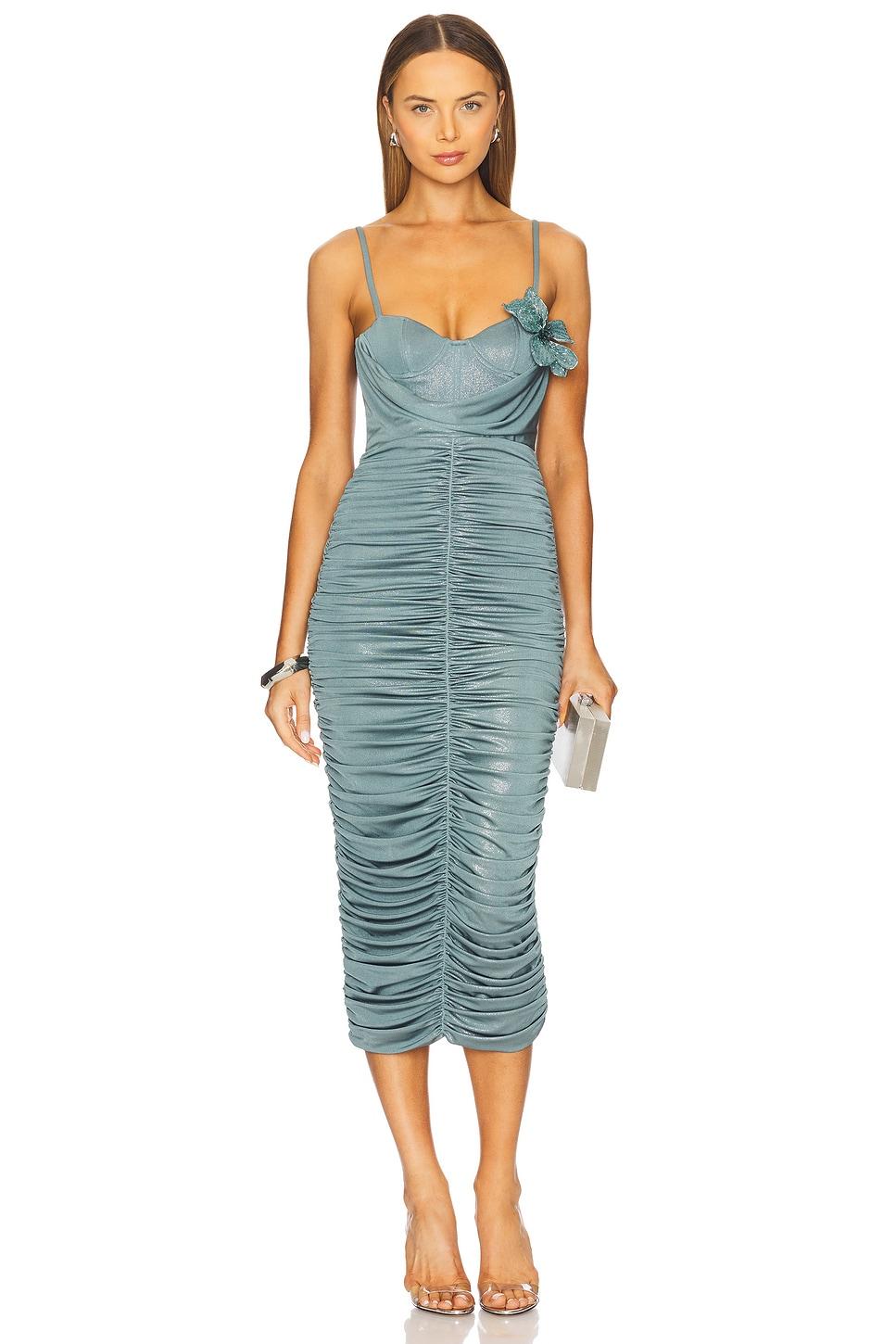 dune flower midi dress