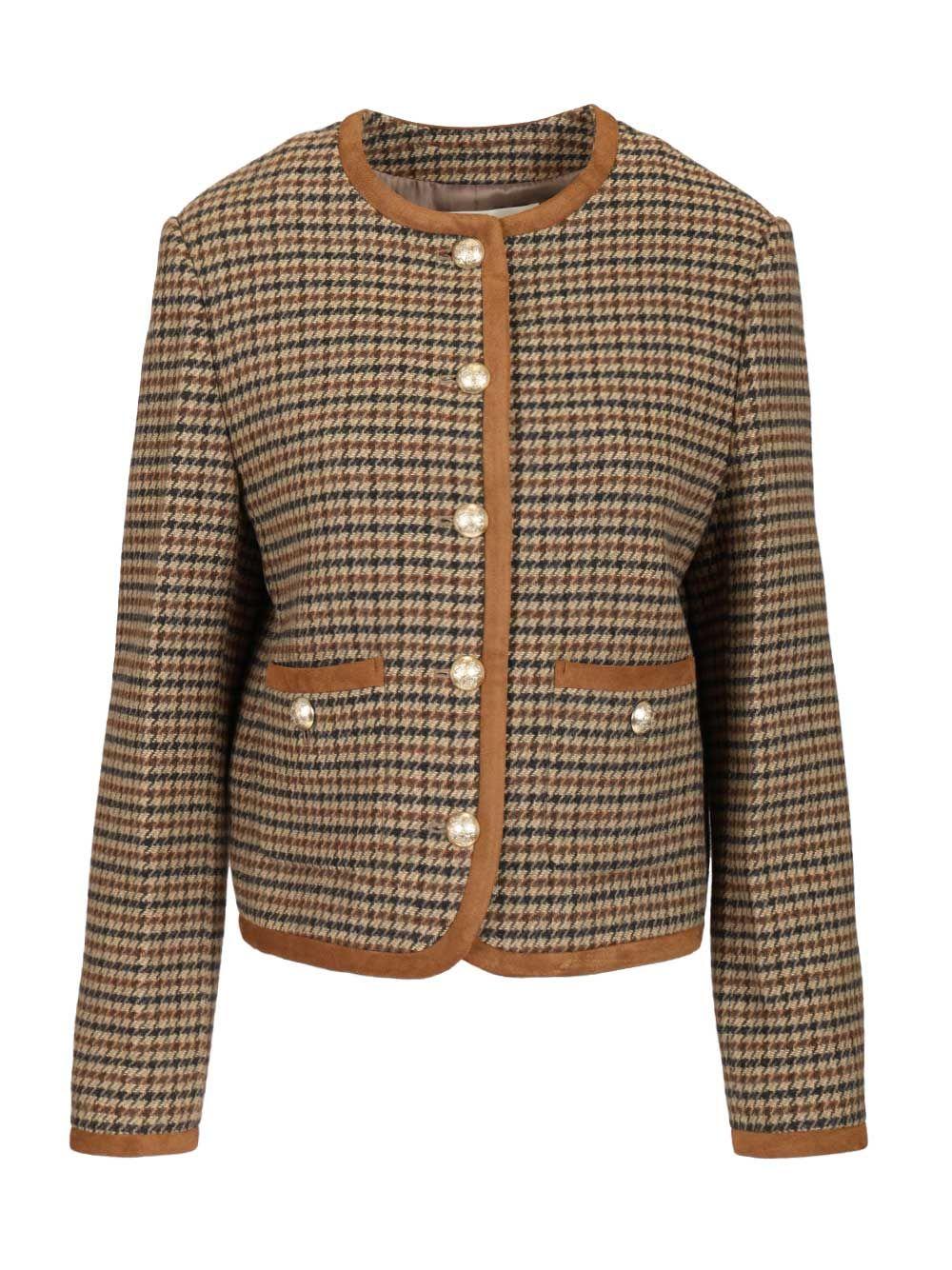 dunst classic checked jacket