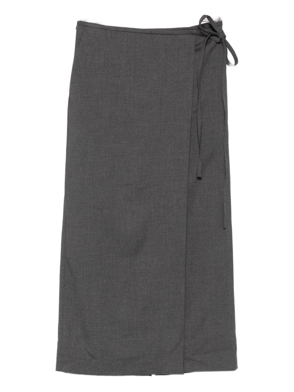 dunst midi wrap skirt