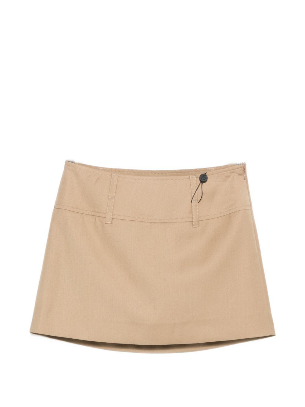 dunst skirts beige shell: polyester - women
