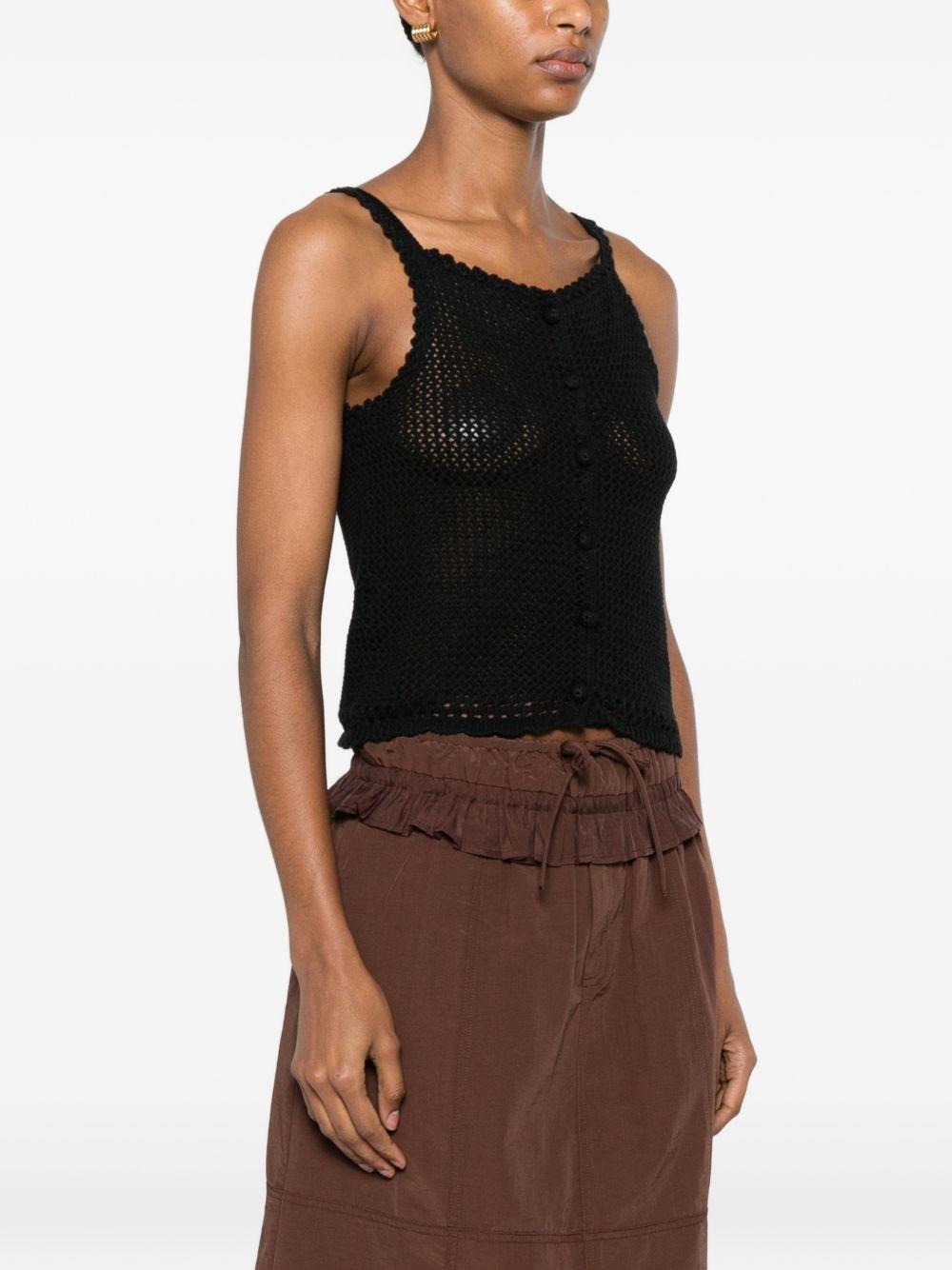 dunst top nero linen - women