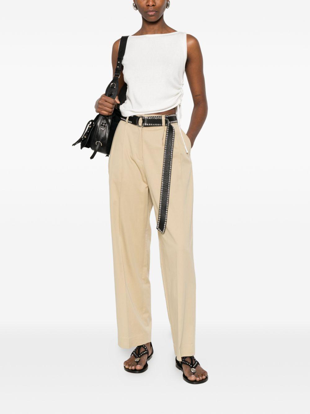 dunst trousers beige shell: cotton - women