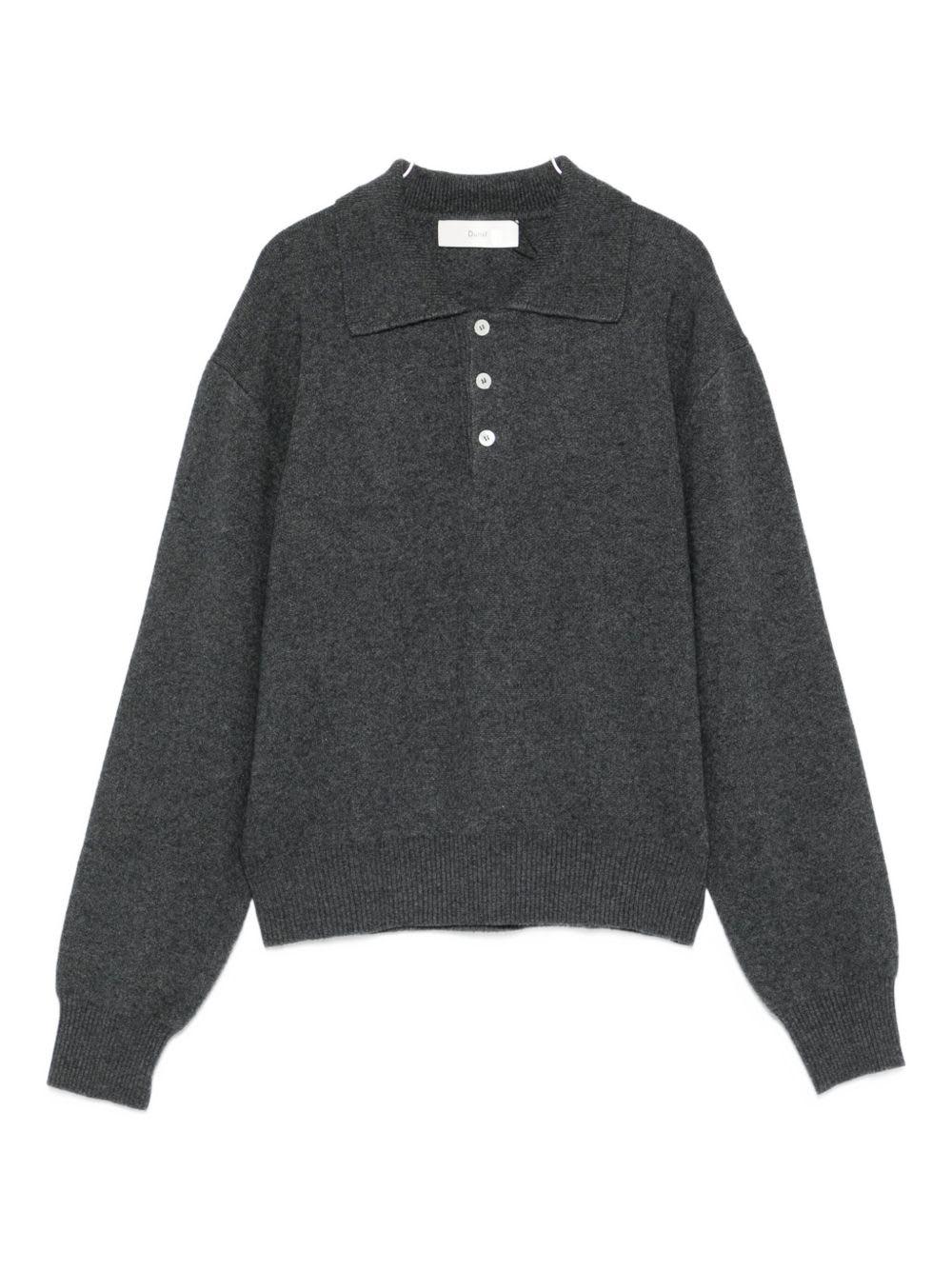 dunst wool blend polo sweater