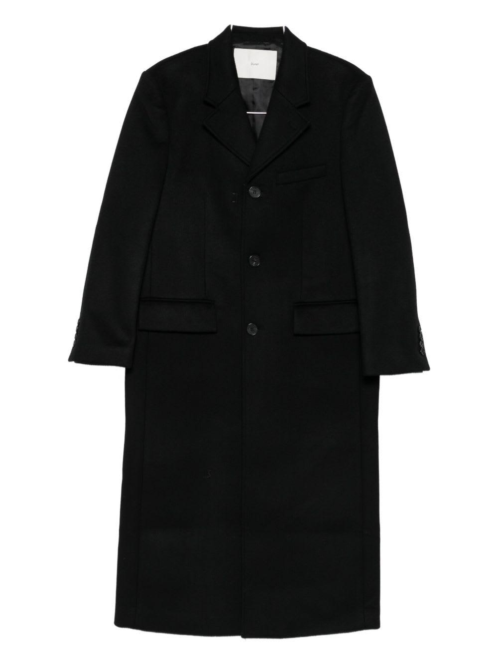 dunst wool single-breasted coat