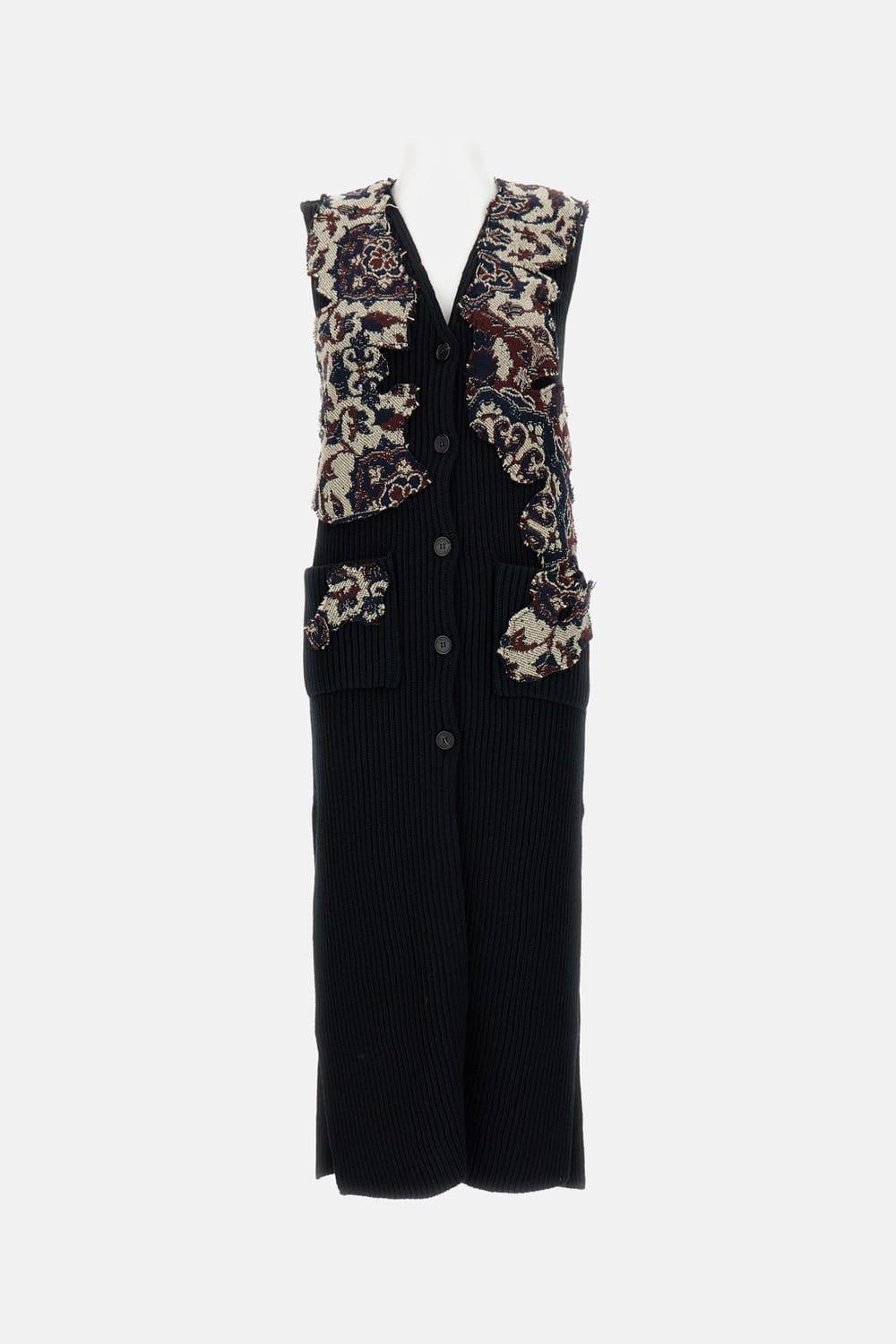 durazzi milano long knit vest