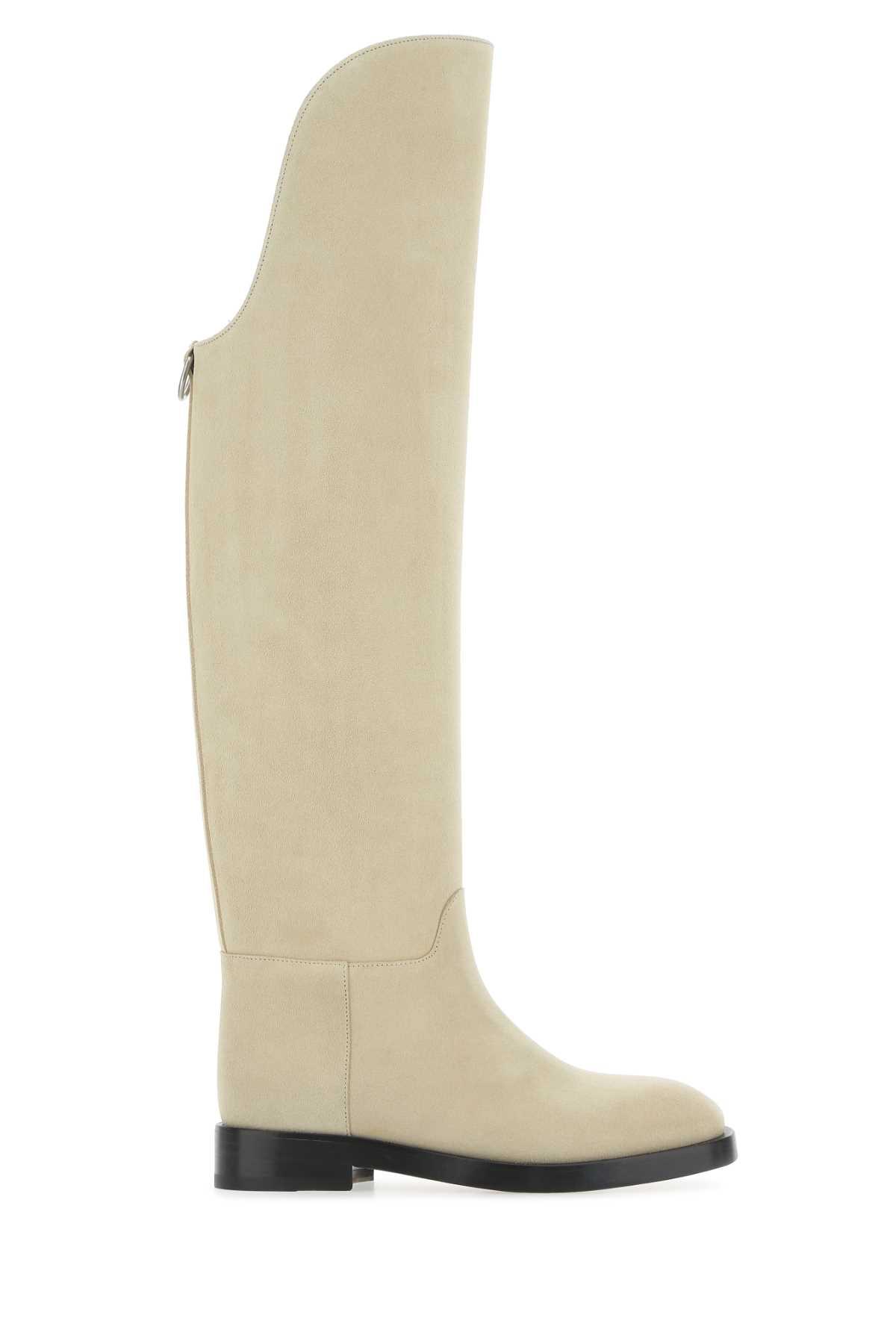 durazzi milano sand suede equestrian boots