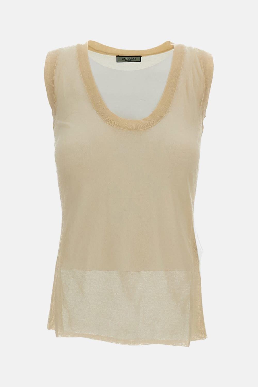 durazzi milano see through tank top