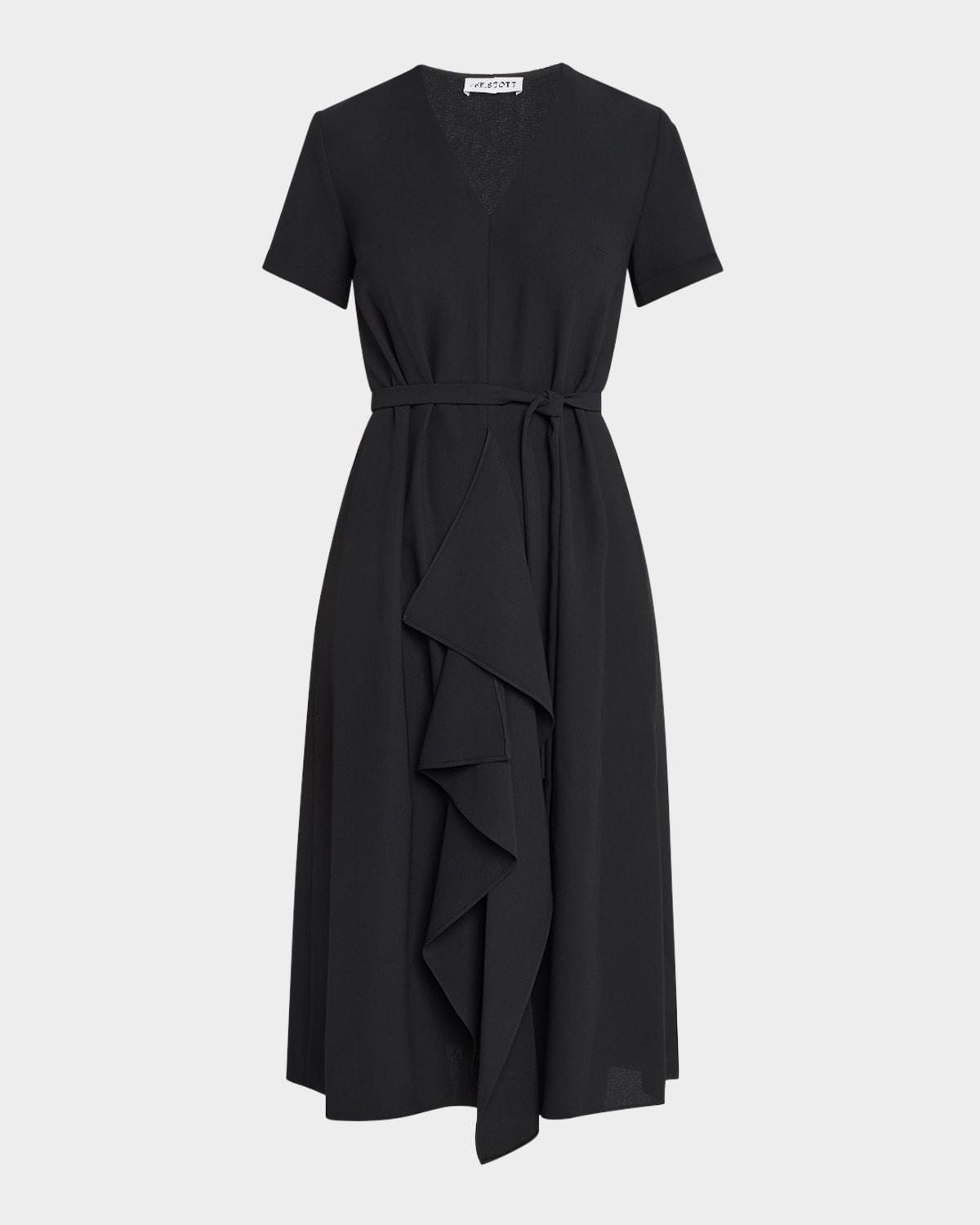 dylan a-line ruffle midi dress