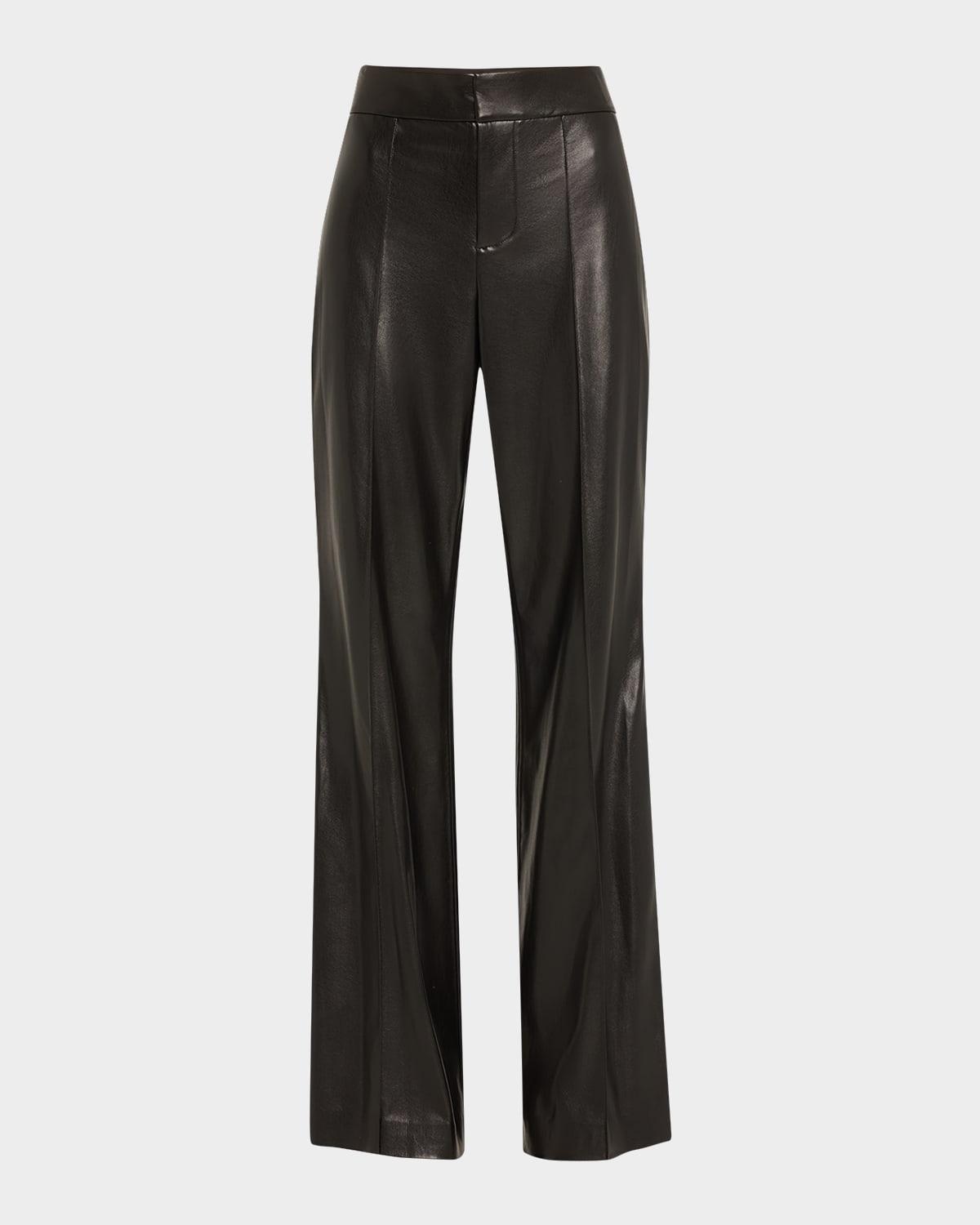 dylan high-waist faux-leather pants