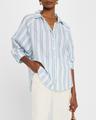 dylan striped raglan-sleeve cotton shirt