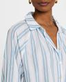 dylan striped raglan-sleeve cotton shirt