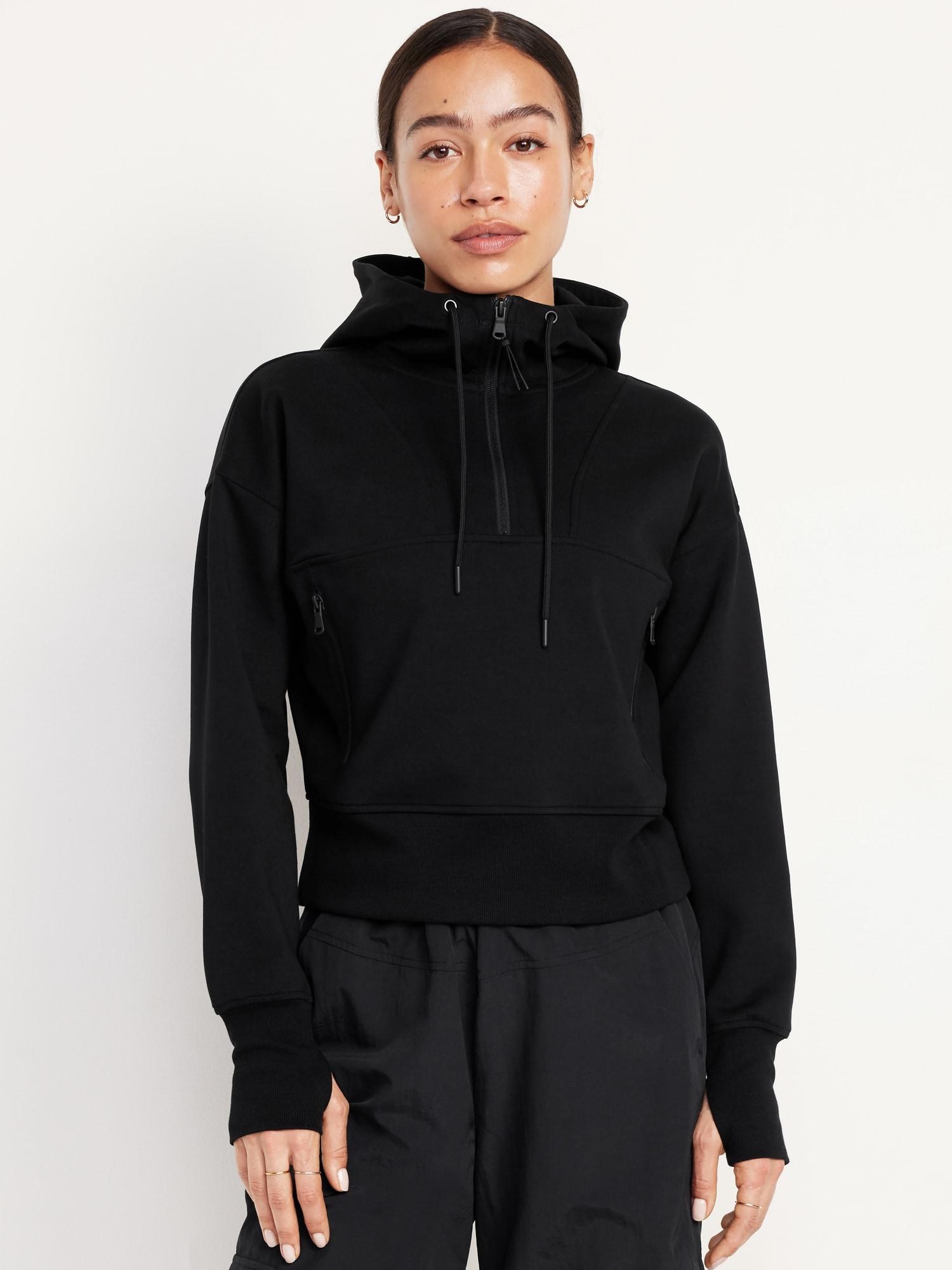 dynamic fleece half-zip hoodie sweatshirt