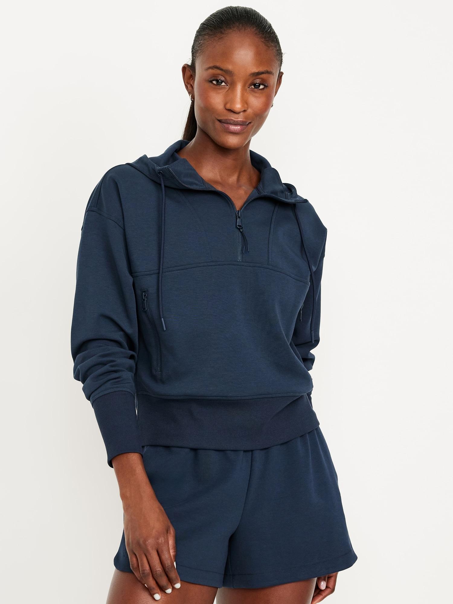 dynamic fleece half-zip hoodie sweatshirt