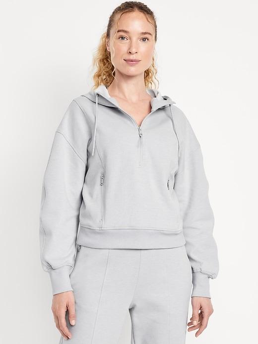 dynamic fleece half-zip hoodie sweatshirt