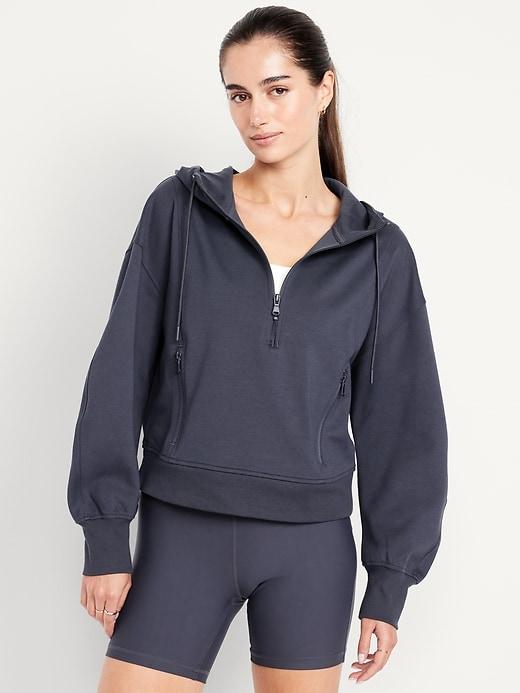 dynamic fleece half-zip hoodie sweatshirt