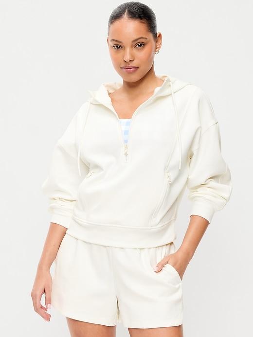 dynamic fleece half-zip hoodie sweatshirt