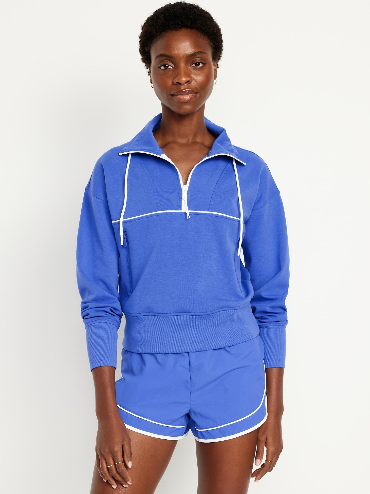 dynamic fleece half-zip sweatshirt