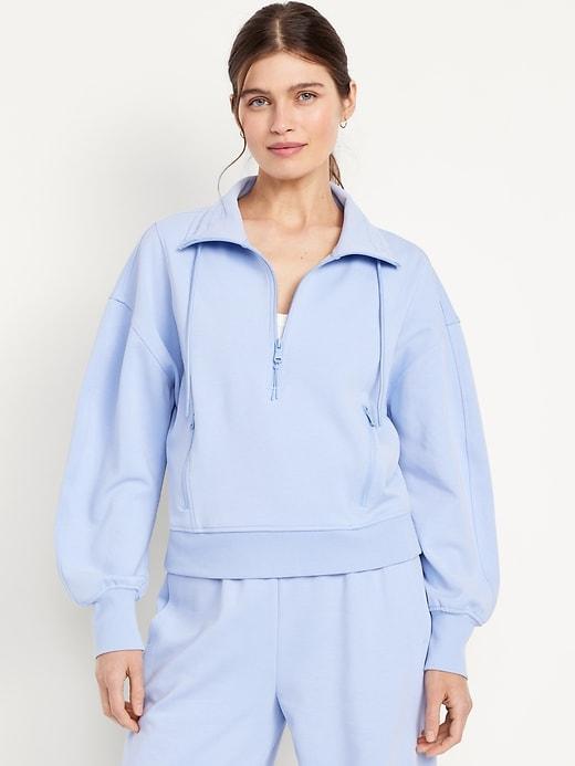dynamic fleece half-zip sweatshirt