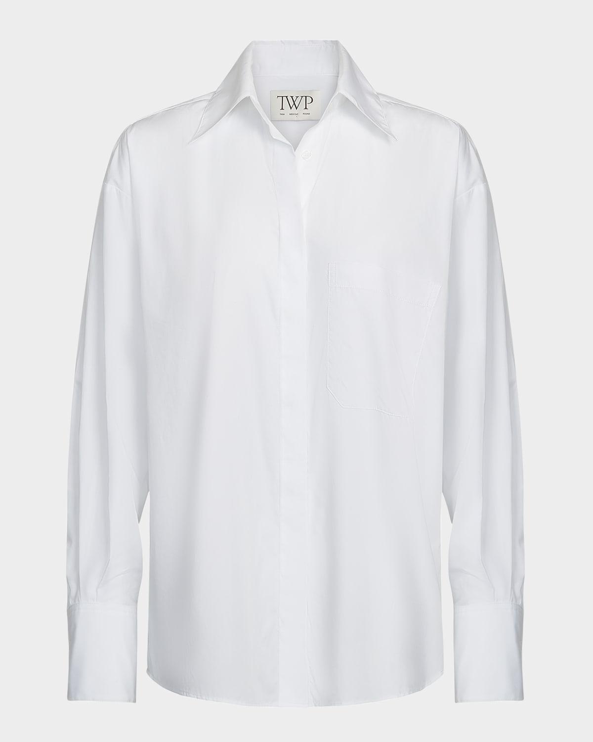 e.b. button-front cotton shirt