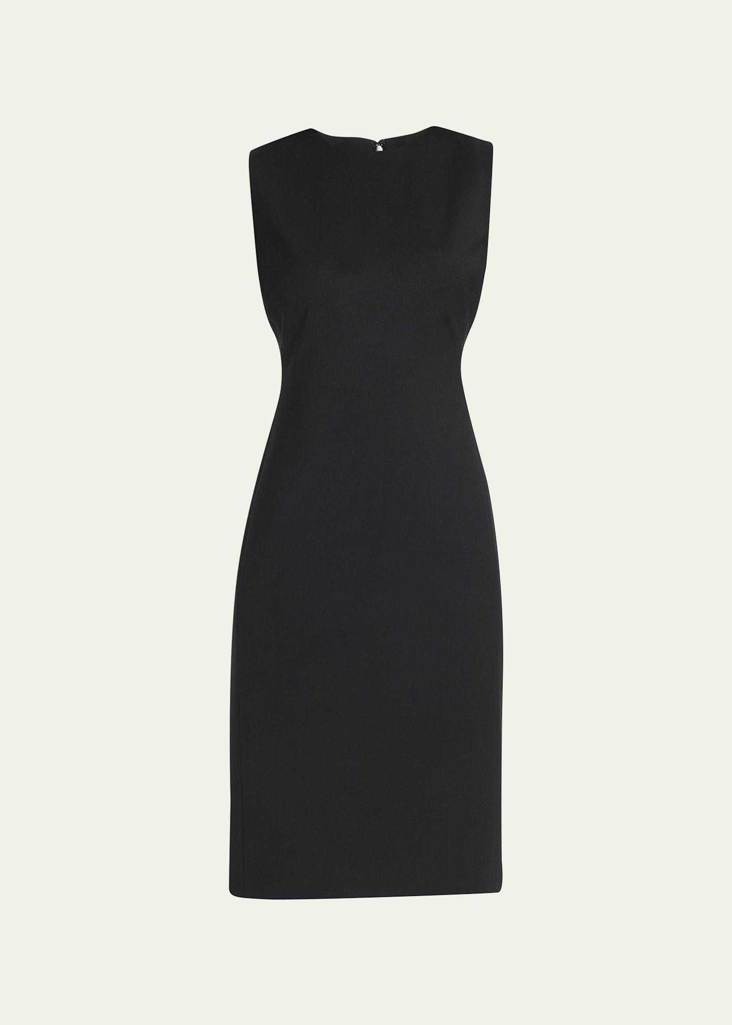 eano sleeveless traceable wool suiting dress