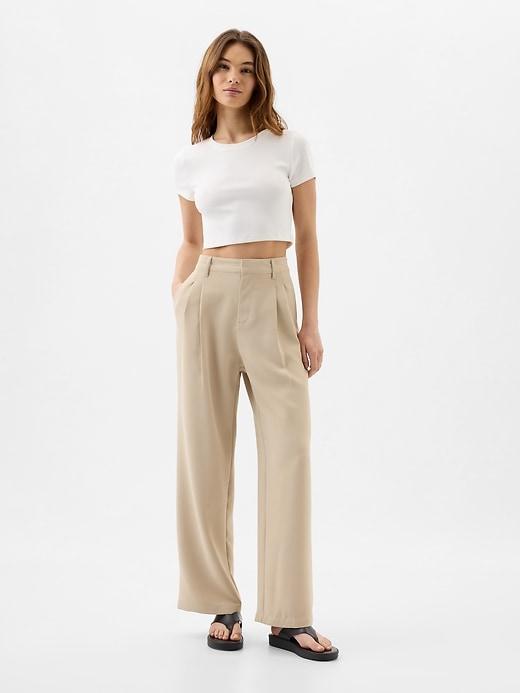 easy crepe trousers
