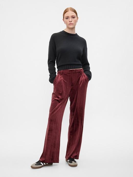 easy crepe trousers