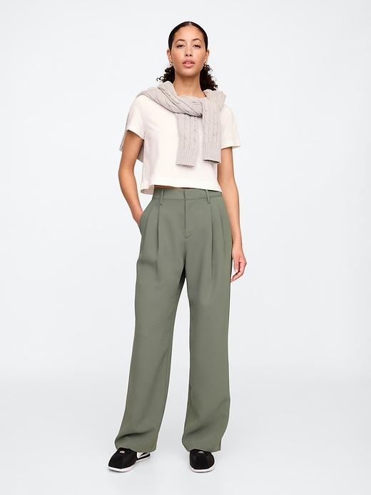 easy crepe trousers