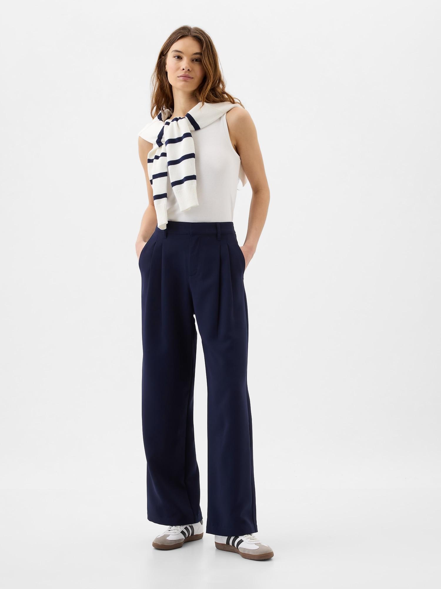easy crepe trousers
