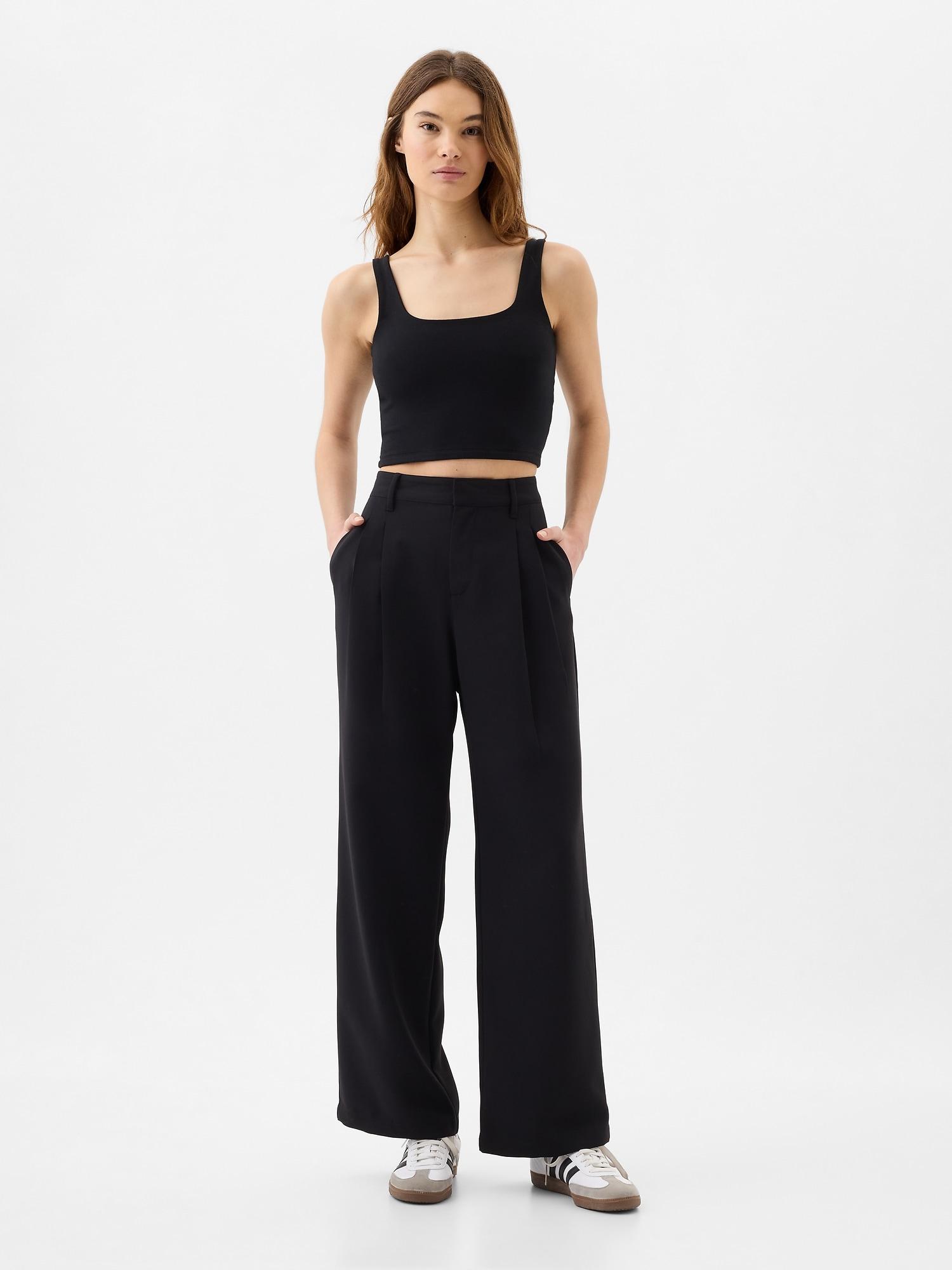 easy crepe trousers