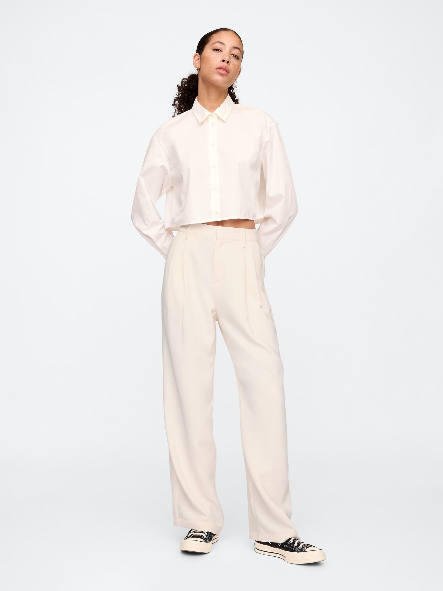easy crepe trousers