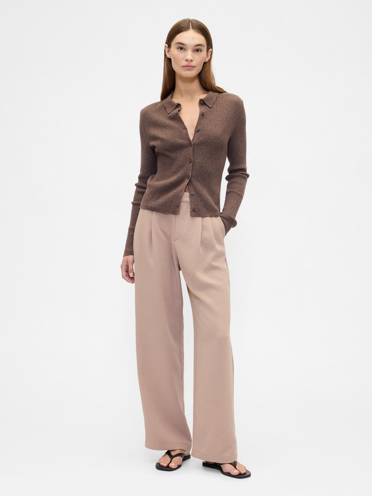 easy crepe trousers