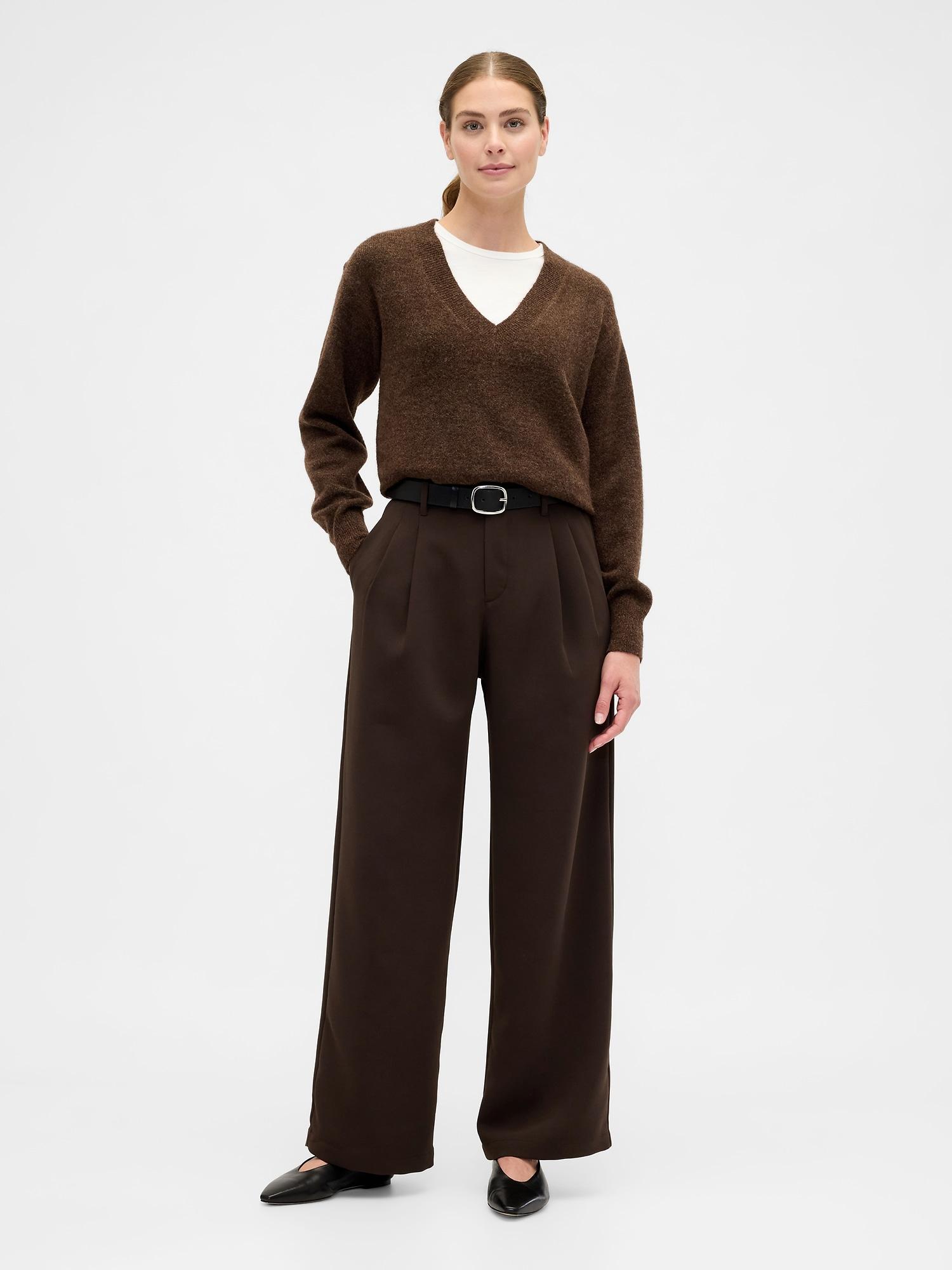 easy crepe trousers