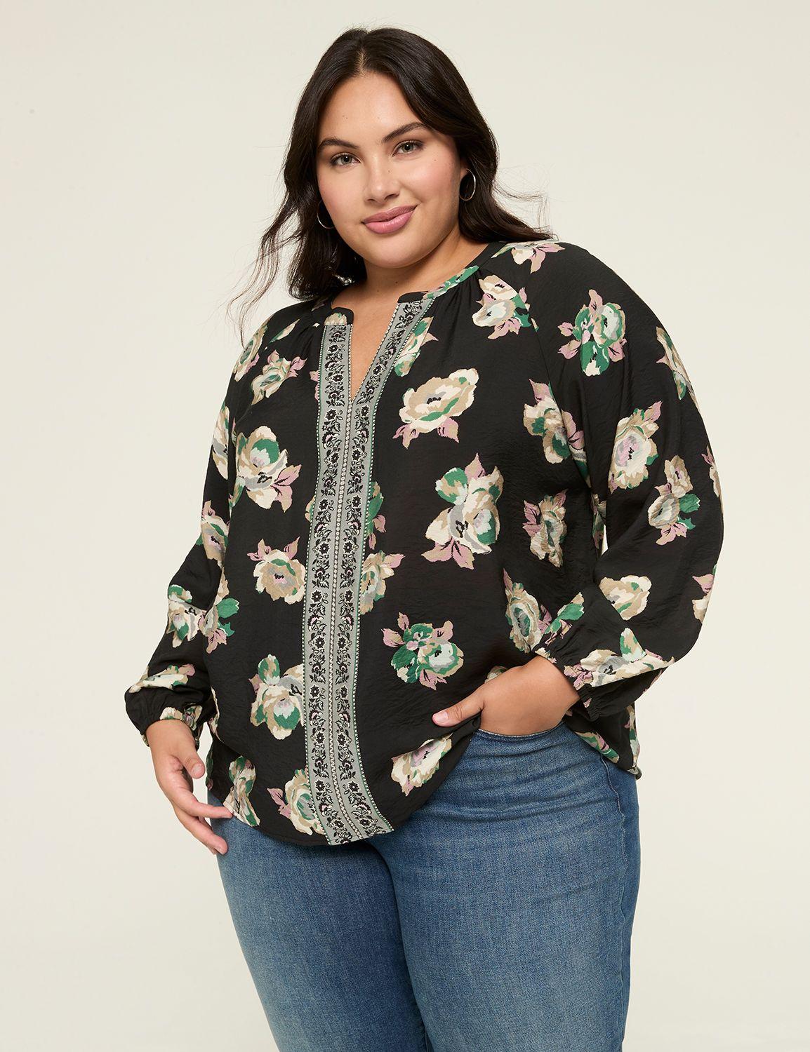 easy split-neck popover blouse