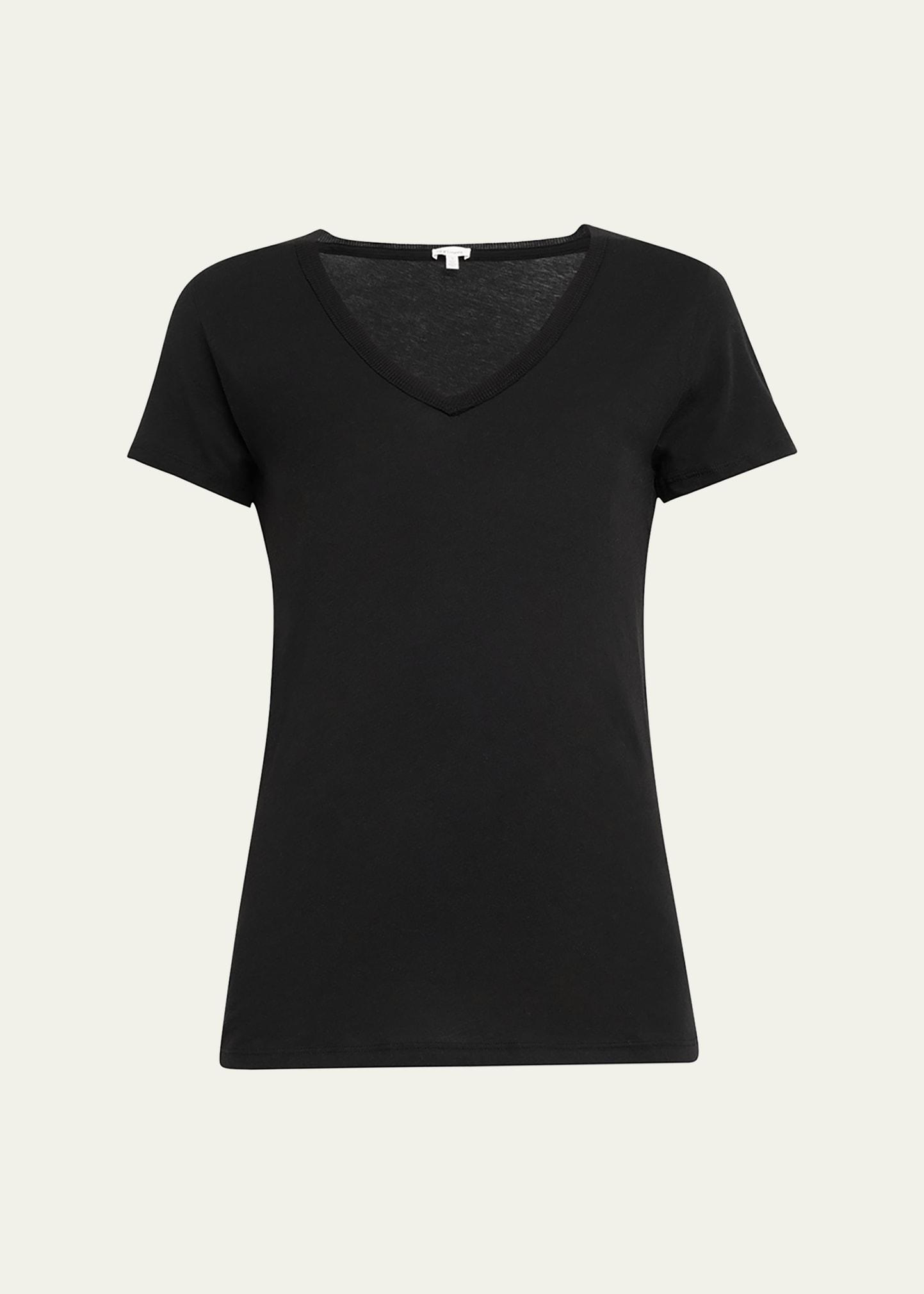 easy v-neck cotton tee