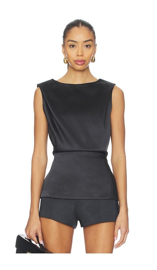 eaves gimle top in black.