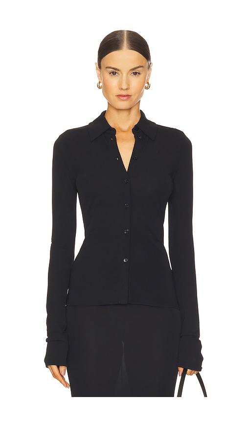 eaves golan shirt in black.
