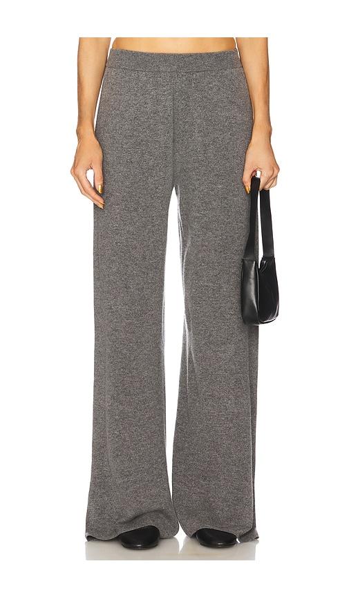 eaves hansen wool cashmere pant in grey.